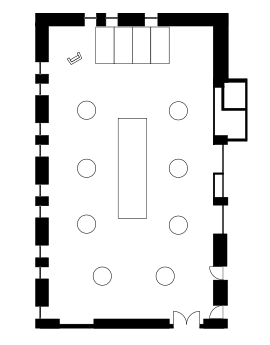 Photo: Banquet hall KONGŌ Buffet Layout