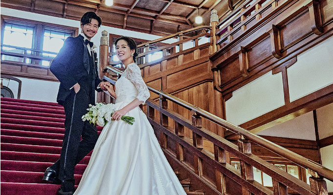 写真：新郎新婦