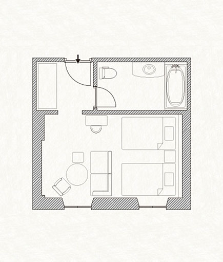 間取り図：デラックス モダン